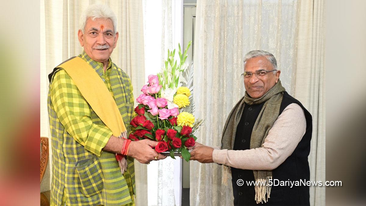 Manoj Sinha, Lieutenant Governor J&K, Raj Bhavan, Jammu, Srinagar, Kashmir, Jammu And Kashmir, Jammu & Kashmir, Harivansh, Deputy Chairman, Rajya Sabha