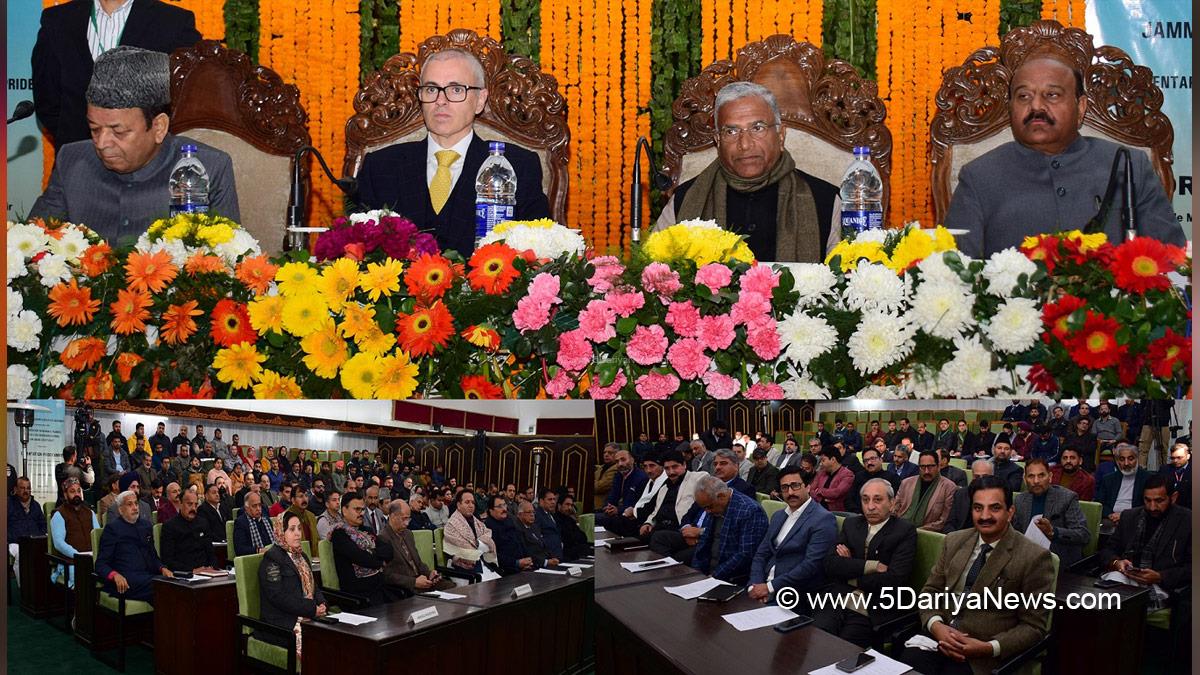 Omar Abdullah, Chief Minister of J&K, Jammu and Kashmir National Conference, National Conference, Srinagar, Kashmir, Jammu And Kashmir, Jammu & Kashmir, Parliamentary Research and Training Institute for Democracies, PRIDE, Abdul Rahim Rather, Surinder Kumar Choudhary, Sakeena Itoo, Javed Ahmed Rana, Javed Rana