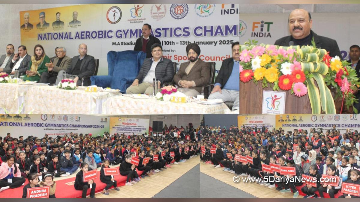 Surinder Kumar Choudhary, Jammu and Kashmir National Conference, National Conference, Kashmir, Jammu And Kashmir, Jammu & Kashmir, National Aerobic Gymnastics Championship, Nasir Aslam Wani