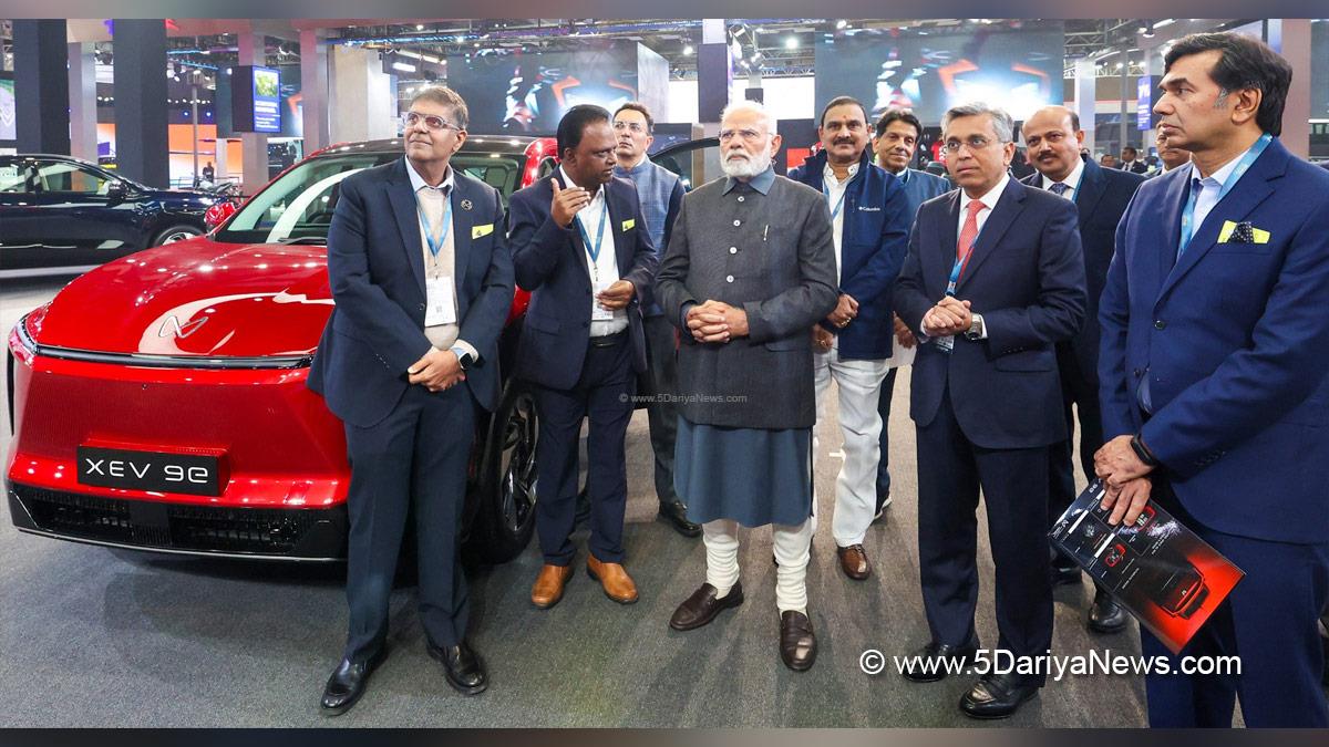 Narendra Modi, Modi, BJP, Bharatiya Janata Party, Prime Minister of India, Prime Minister, Narendra Damodardas Modi, Bharat Mobility Global Expo 2025, Nitin Gadkari, Manohar Lal Khattar, H D Kumaraswamy, Piyush Goyal, Jitan Ram Manjhi, Hardeep Singh Puri