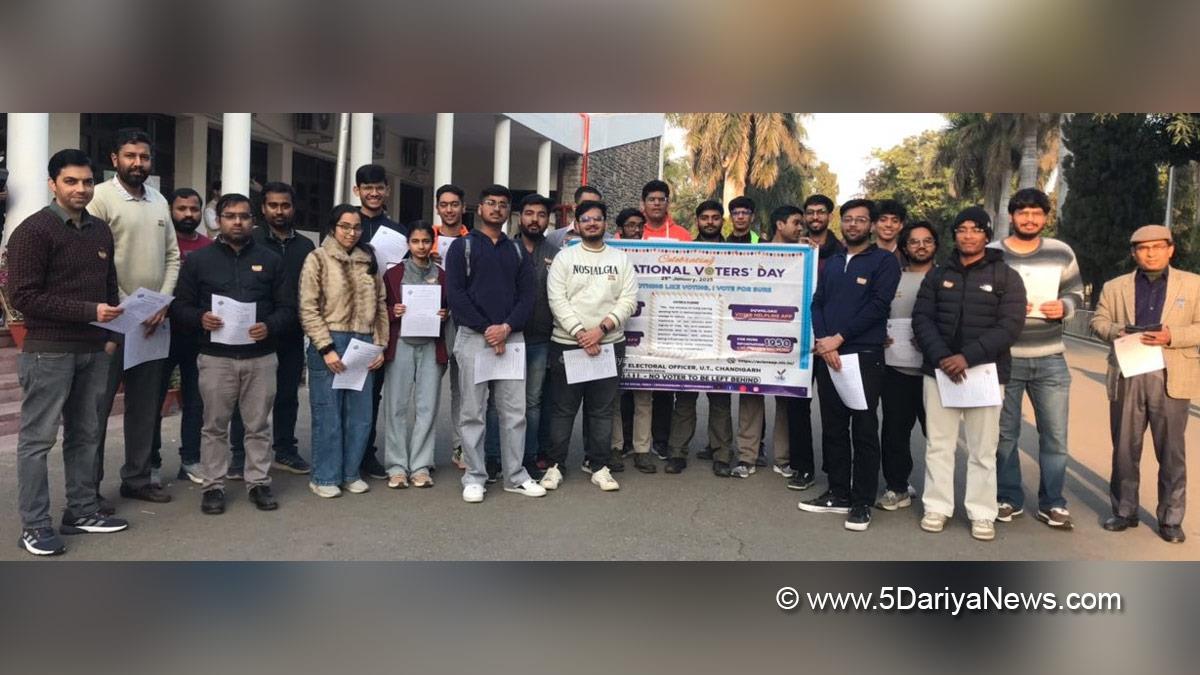 Punjab Engineering College, PEC, Punjab Engineering College Chandigarh, PEC Chandigarh, National Voters Day, 15th National Voters Day, Electoral Literacy Club, ELC