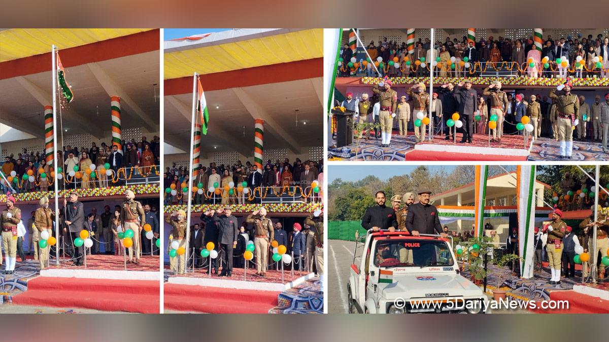 Mohinder Bhagat Unfurls National Flag on 76th Republic Day in SBS Nagar