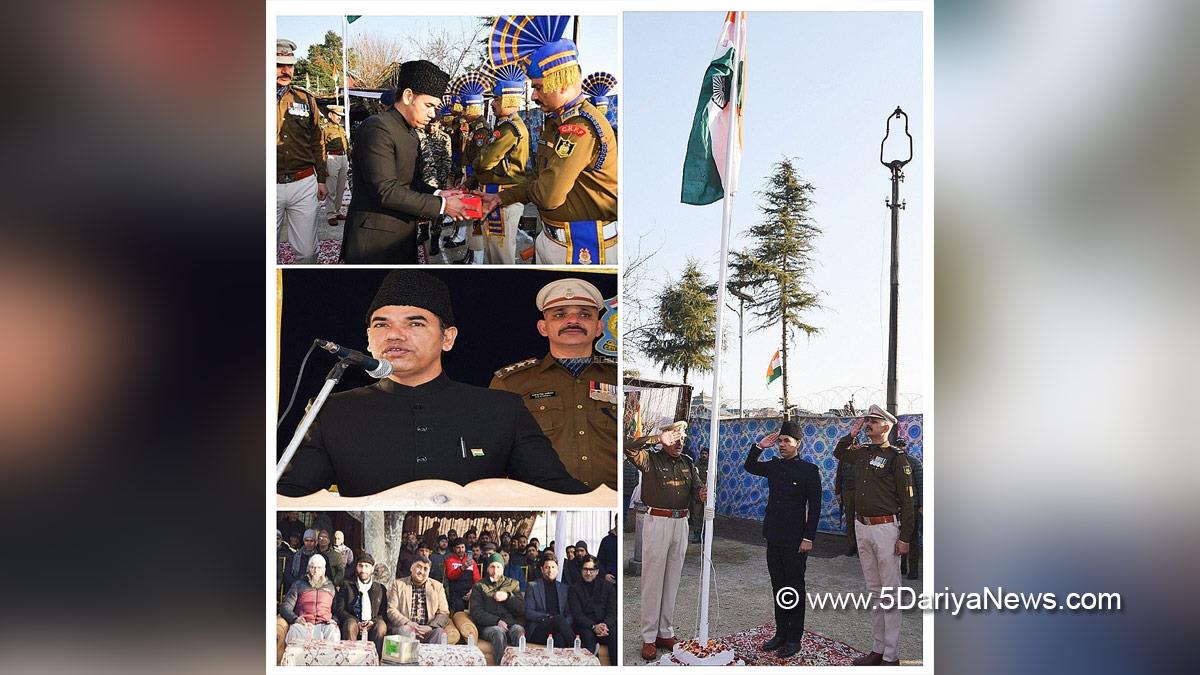 Vijay Kumar Bidhuri, Srinagar, DDC Kashmir, Divisional Commissioner Kashmir, Jammu, Kashmir, Jammu And Kashmir, Jammu & Kashmir, District Administration Srinagar, Dr. Bilal Mohi-Ud-Din Bhat, 76th Republic Day, Republic Day of India, Republic Day 2025, Republic Day Parade 2025