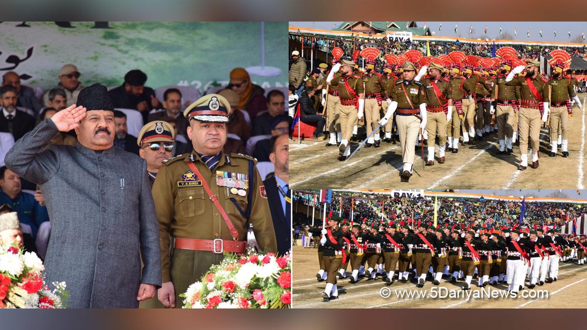 Surinder Kumar Choudhary, Jammu and Kashmir National Conference, National Conference, Kashmir, Jammu And Kashmir, Jammu & Kashmir, 76th Republic Day, Republic Day of India, Republic Day 2025, Republic Day Parade 2025, National flag