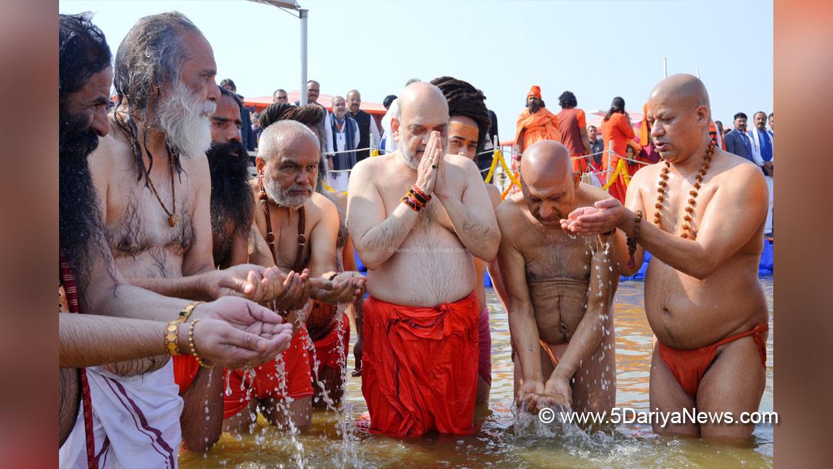 Amit Shah, Union Home Minister, BJP, Bharatiya Janata Party, Triveni Sangam, Maha Kumbh, Prayagraj