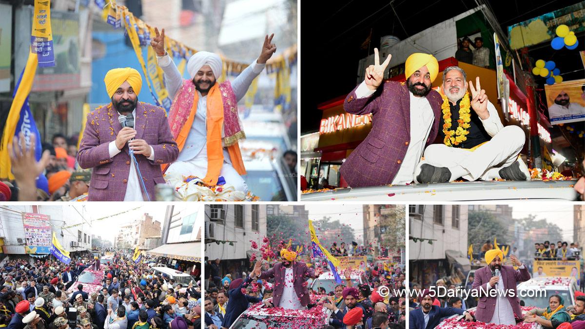 Punjab CM Bhagwant Mann energized roadshows in Delhi