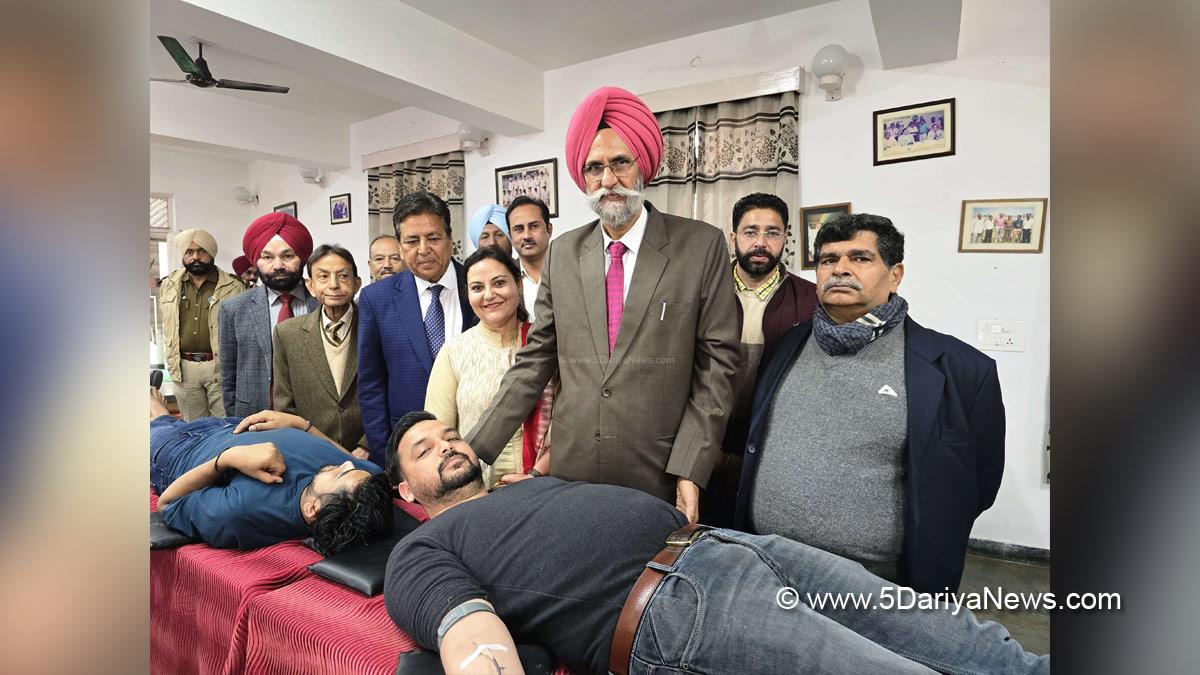 Baldev Singh Sran, PSPCL, Dhruve Pandove Cricket Trust,  Late Ace Cricketer Dhruve Pandove, Blood Camp, Blood Donation Camp, Patiala