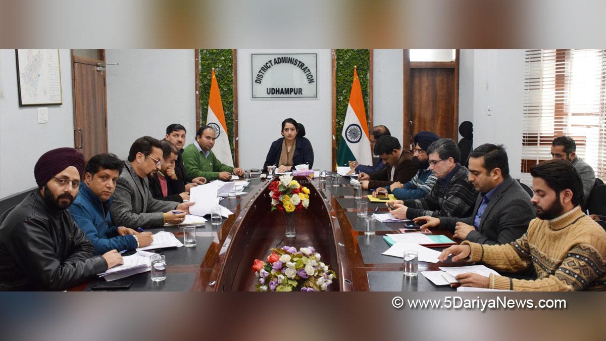 Saloni Rai, Udhampur, DDC Udhampur, District Development Commissioner Udhampur, Kashmir, Jammu And Kashmir, Jammu & Kashmir, District Administration Udhampur, District Level Committee, DLC