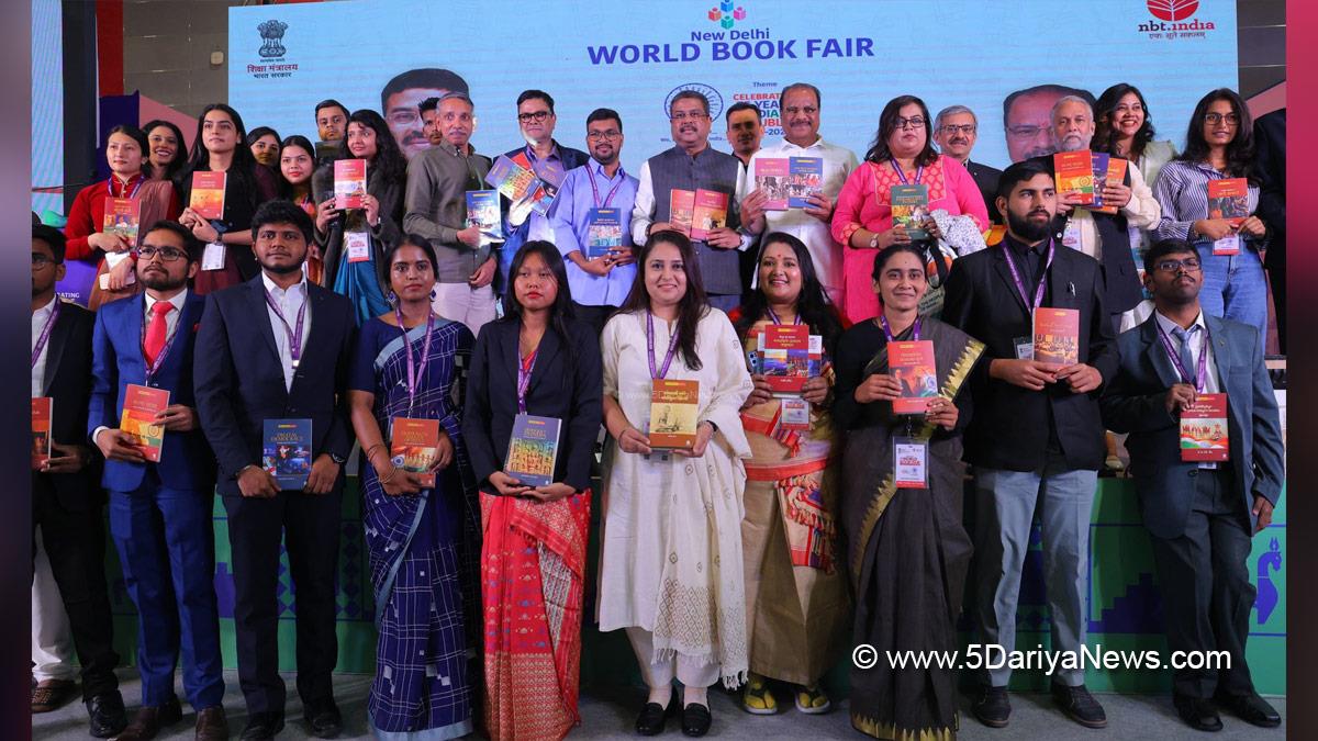 Dharmendra Pradhan, Dharmendra Debendra Pradhan, BJP, Bharatiya Janata Party, Ministry of Skill Development and Entrepreneurship, World Book Fair 2025, New Delhi World Book Fair 2025, Indrasena Reddy Nallu