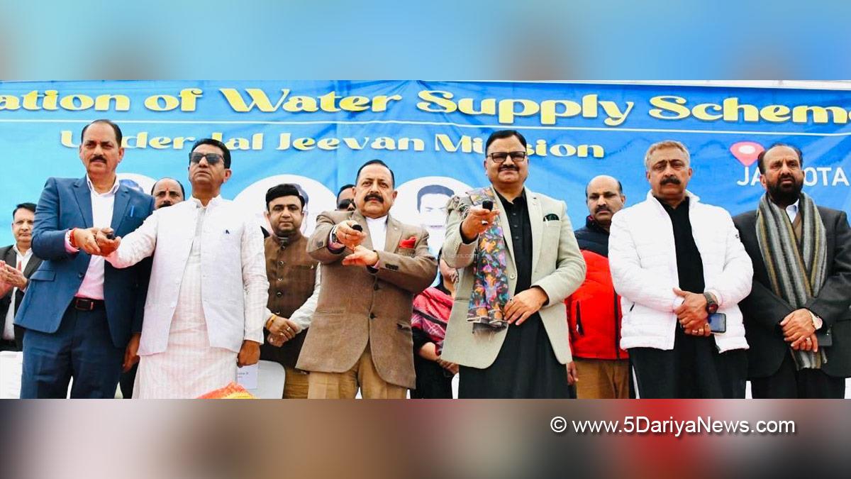 Dr Jitendra Singh, Dr. Jitendra Singh, Bharatiya Janata Party, BJP, Javed Ahmed Rana, Javed Rana, Jammu and Kashmir National Conference, National Conference, Kashmir, Jammu And Kashmir, Jammu & Kashmir, Kathua, Jal Jeevan Mission, JJM