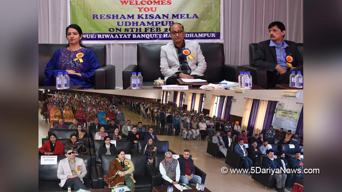 Saloni Rai, Udhampur, DDC Udhampur, District Development Commissioner Udhampur, Kashmir, Jammu And Kashmir, Jammu & Kashmir, District Administration Udhampur, Ajaz Ahmad Bhat, Director Sericulture J&K, Resham Kissan Mela