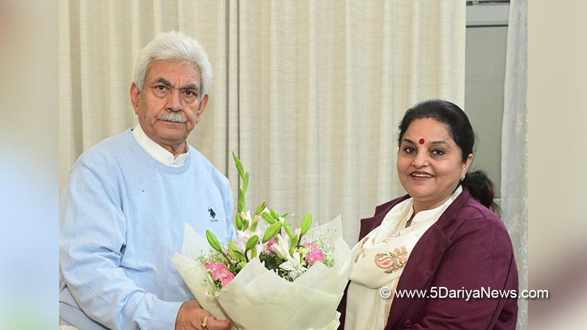 Manoj Sinha, Lieutenant Governor J&K, Raj Bhavan, Jammu, Srinagar, Kashmir, Jammu And Kashmir, Jammu & Kashmir, Priya Sethi