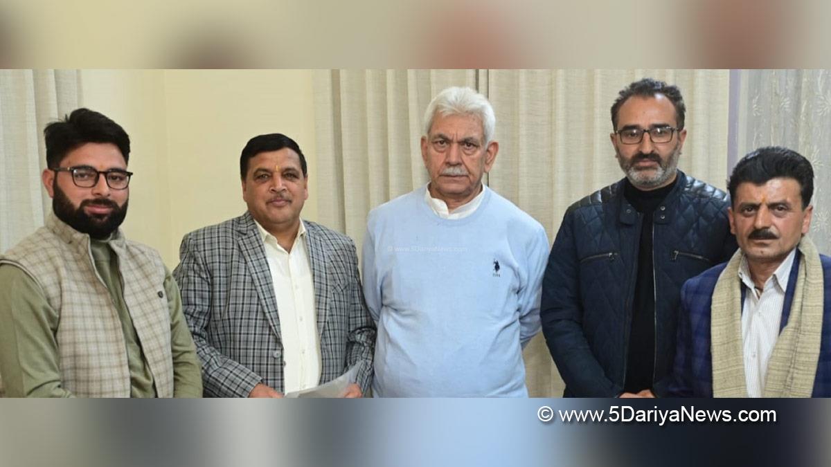 Manoj Sinha, Lieutenant Governor J&K, Raj Bhavan, Jammu, Srinagar, Kashmir, Jammu And Kashmir, Jammu & Kashmir, MLA Bhaderwah, Daleep Singh Parihar