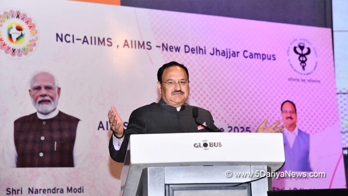 Jagat Prakash Nadda, Bharatiya Janata Party, BJP, BJP Haryana, J.P. Nadda, Jhajjar, Pradhan Mantri Jan Arogya Ayushman Bharat Yojana, National Cancer Institute Badhsa