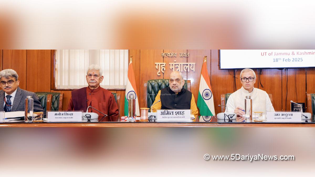 Amit Shah, Union Home Minister, BJP, Bharatiya Janata Party, Omar Abdullah, Chief Minister of J&K, Jammu and Kashmir National Conference, National Conference, Srinagar, Kashmir, Jammu And Kashmir, Jammu & Kashmir, Manoj Sinha, Lieutenant Governor J&K, Raj Bhavan, Atal Dulloo