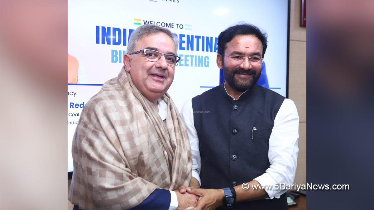 Gangapuram Kishan Reddy, G. Kishan Reddy, BJP, Bharatiya Janata Party, Raúl Alejandro Jalil, Governor of Catamarca, Argentina, Mineral Exploration and Consultancy Limited, MECL