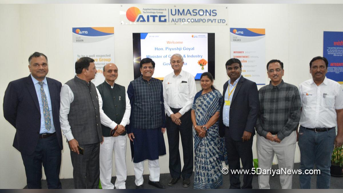 Piyush Goyal, Commerce and Industry Minister, BJP, Bharatiya Janata Party, Aurangabad Industrial City, AURIC, National Industrial Corridor Development Programme, NICDP, Chhatrapati Shivaji Jayanti, Dr Bhagwat Kishanrao Karad, Bhagwat Kharad