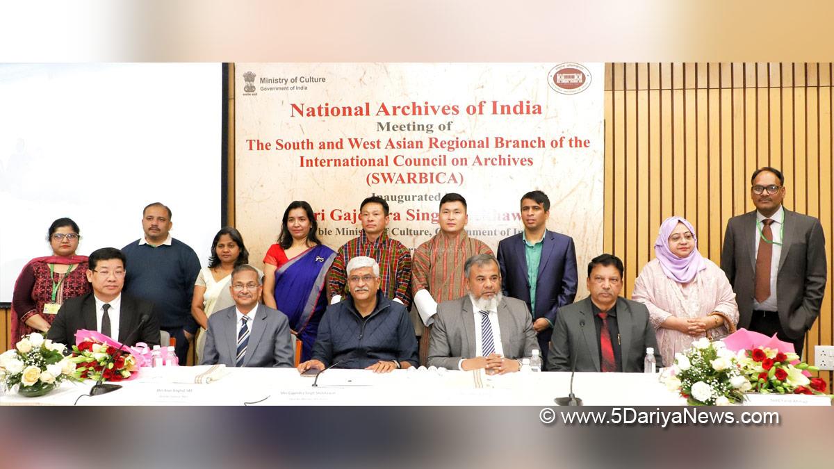 Gajendra Singh Shekhawat, BJP, Bharatiya Janata Party, Union Minister for Jal Shakti, South and West Asian Regional Branch of the International Council on Archives, SWARBICA, India International Centre, Max Mueller Marg, New Delhi