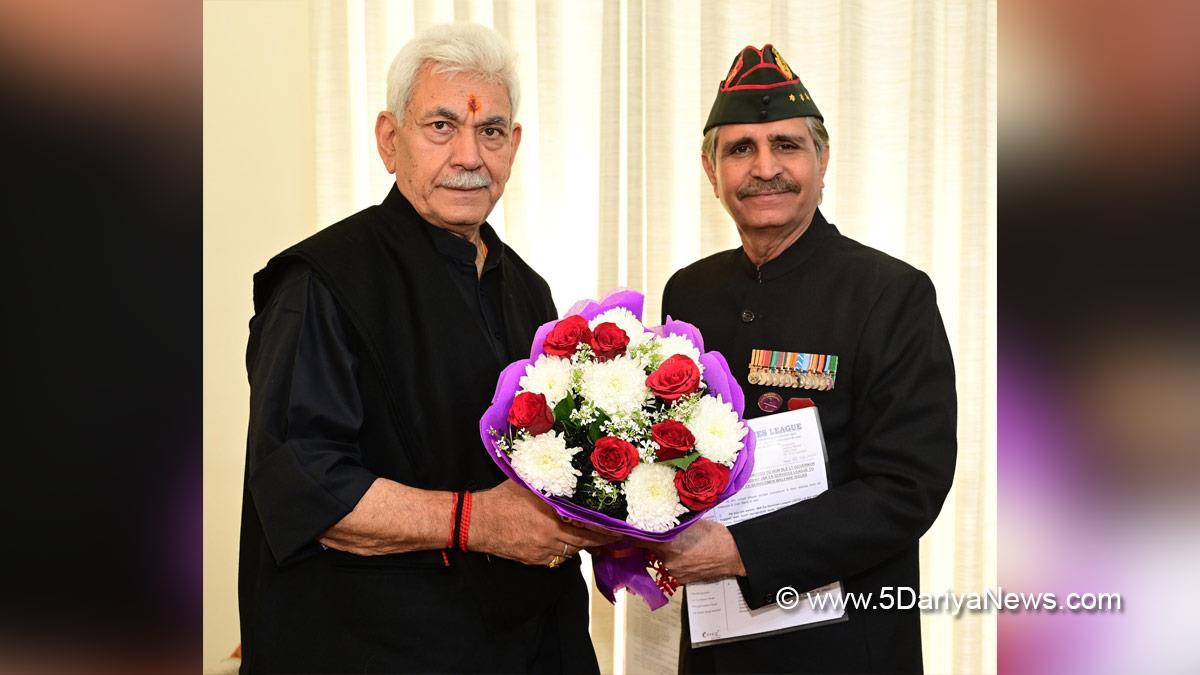 Manoj Sinha, Lieutenant Governor J&K, Raj Bhavan, Jammu, Srinagar, Kashmir, Jammu And Kashmir, Jammu & Kashmir, Lt Gen RK Sharma