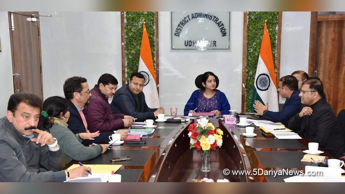 Saloni Rai, Udhampur, DDC Udhampur, District Development Commissioner Udhampur, Kashmir, Jammu And Kashmir, Jammu & Kashmir, District Administration Udhampur, Patnitop Development Authority, PDA, Surinsar Mansar Development Authority, SMDA