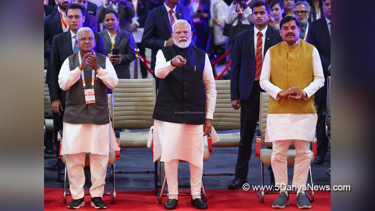 Narendra Modi, Modi, BJP, Bharatiya Janata Party, Prime Minister of India, Prime Minister, Narendra Damodardas Modi, Mohan Yadav, Chief Minister of Madhya Pradesh, Governor of Madhya Pradesh, Mangubhai Chhaganbhai Patel, Global Investors Summit, GIS, Global Investors Summit 2025, GIS 2025, Bhopal, Madhya Pradesh