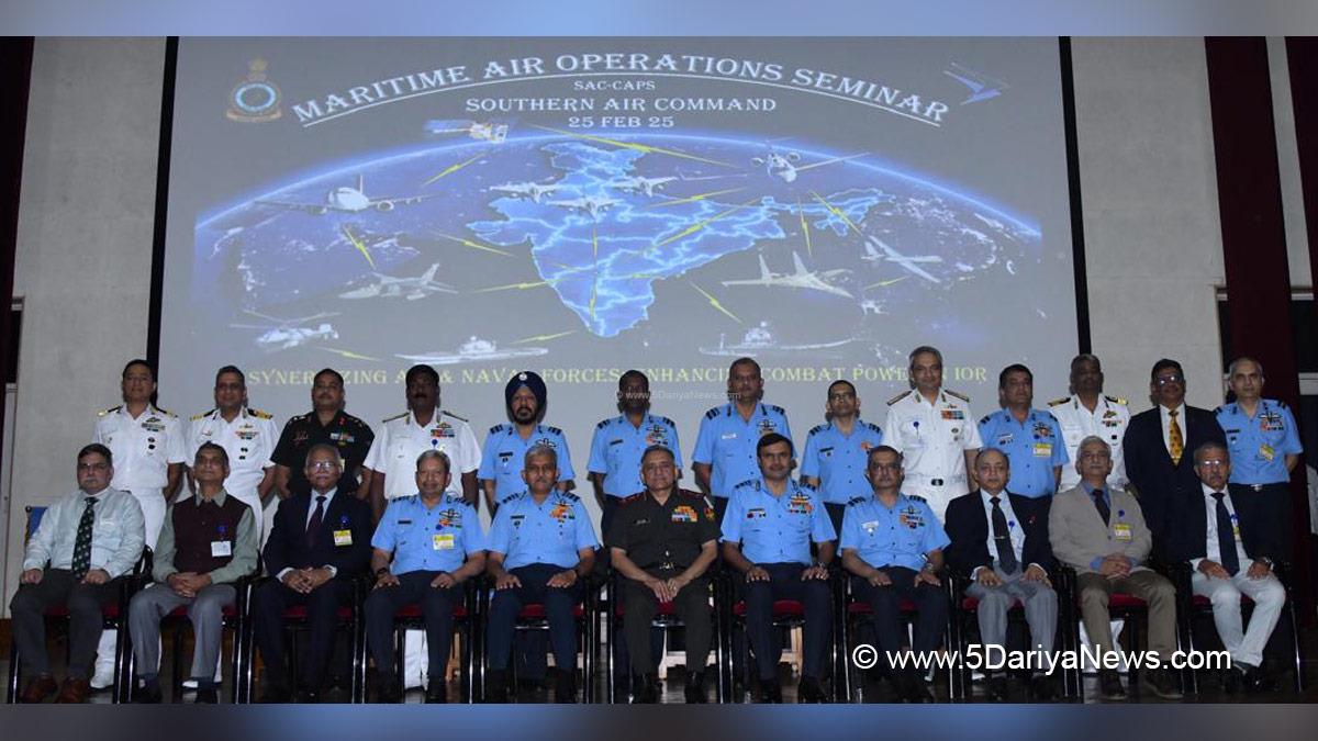 Military, Navy, Indian Navy, Southern Air Command, Centre for Air Power Studies, CAPS, General Anil Chauhan, Chief of Defence Staff, CDS, Air Marshal SP Dharkar