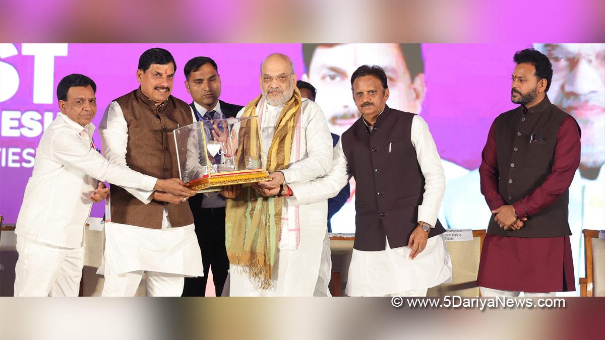 Amit Shah, Union Home Minister, BJP, Bharatiya Janata Party, Chief Minister of Madhya Pradesh, Dr. Mohan Yadav, Global Investors Summit 2025, Bhopal, Kinjarapu Rammohan Naidu, Kinjarapu Ram Mohan Naidu