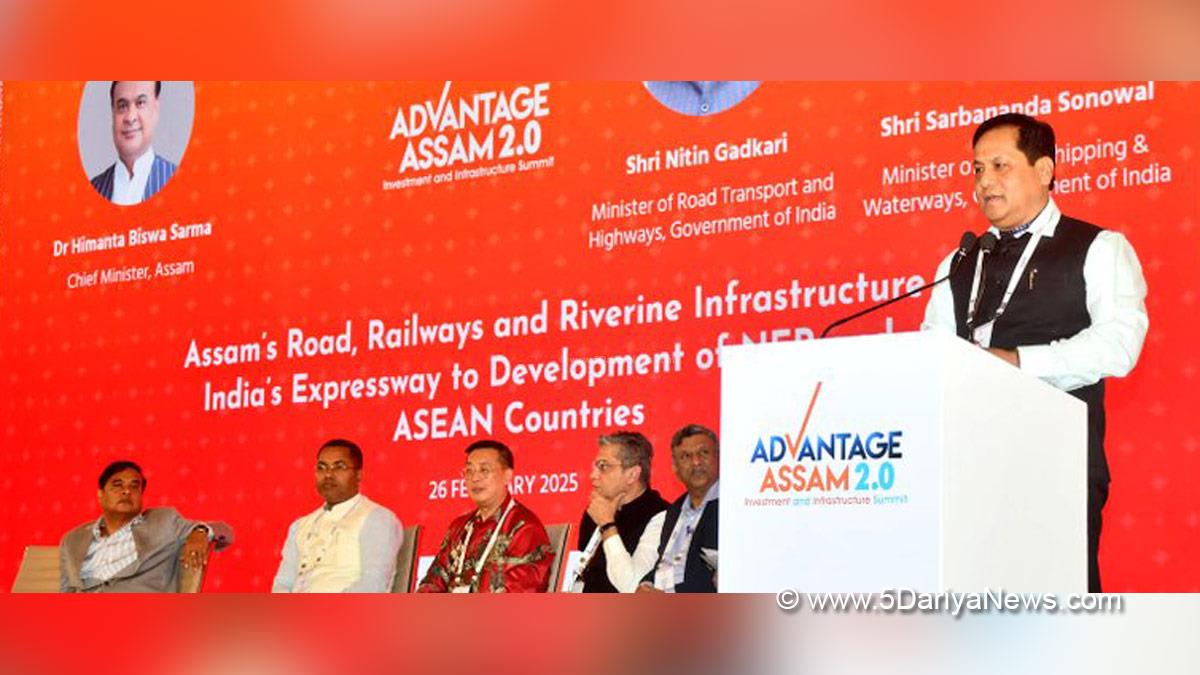 Sarbananda Sonowal, BJP, Bharatiya Janata Party, Union Minister of Ports Shipping and Waterways, Ministry of Ports Shipping and Waterways, Guwahati, Chief Minister of Assam, Dr Himanta Biswa Sarma