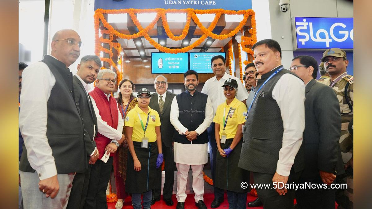 Kinjarapu Rammohan Naidu, Kinjarapu Ram Mohan Naidu, Bharatiya Janata Party, BJP, UDAN Yatri Cafe, Chennai Airport