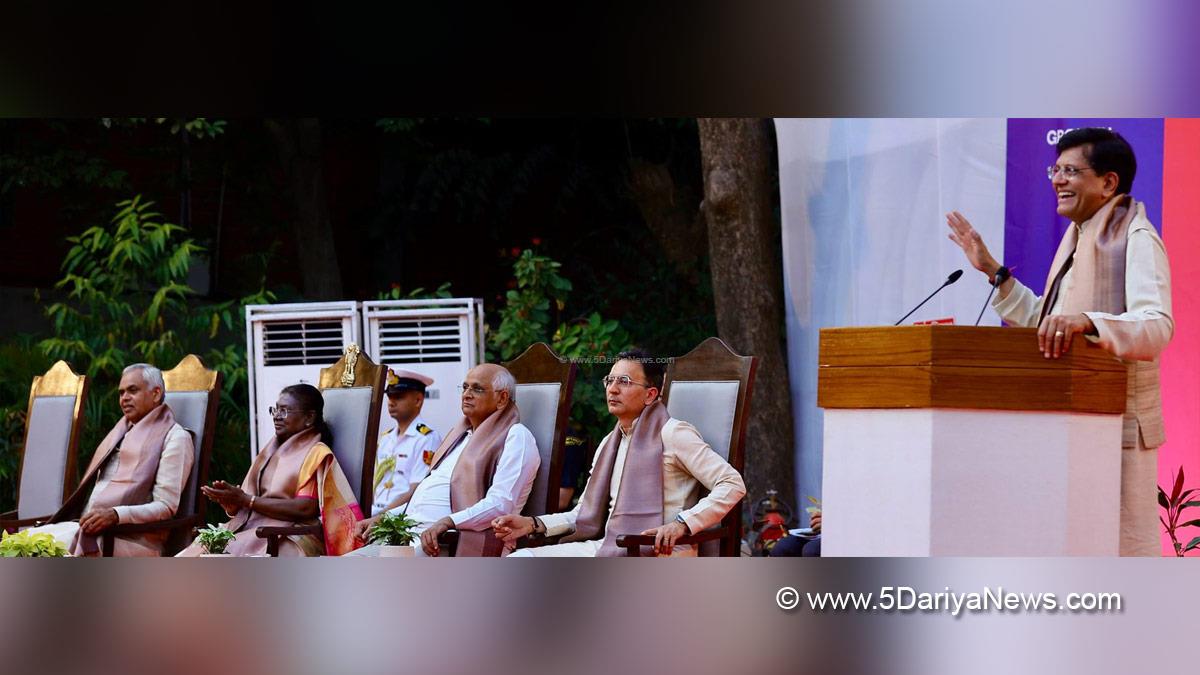 Piyush Goyal, Commerce and Industry Minister, BJP, Bharatiya Janata Party, 44th Convocation Ceremony, National Institute of Design, NID, Droupadi Murmu, President of India, President, Indian President, Rashtrapati, Acharya Devvrat, Governor of Gujarat, Bhupendra Patel, Chief Minister of Gujarat, Jitin Prasada