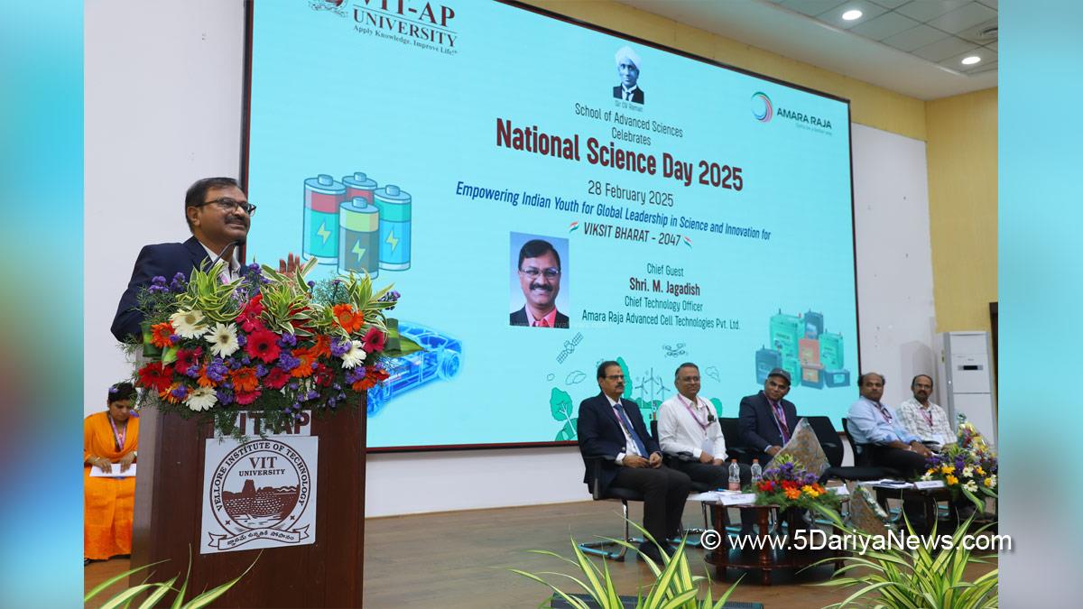 VIT-AP, Prof. SV Kota Reddy, Amara Raja,  Advanced Cell Technologies Pvt Ltd, Mandava Jagadish, Amara Raja Batteries Ltd, Amaravati