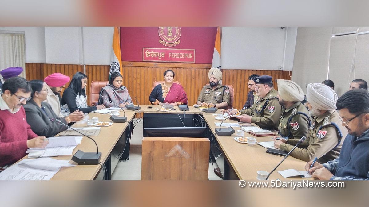 Deepshikha Sharma, DC Ferozepur, Deputy Commissioner Ferozepur, Ferozepur, Decisive War Against Drugs, SSP Bhupinder Singh Sidhu